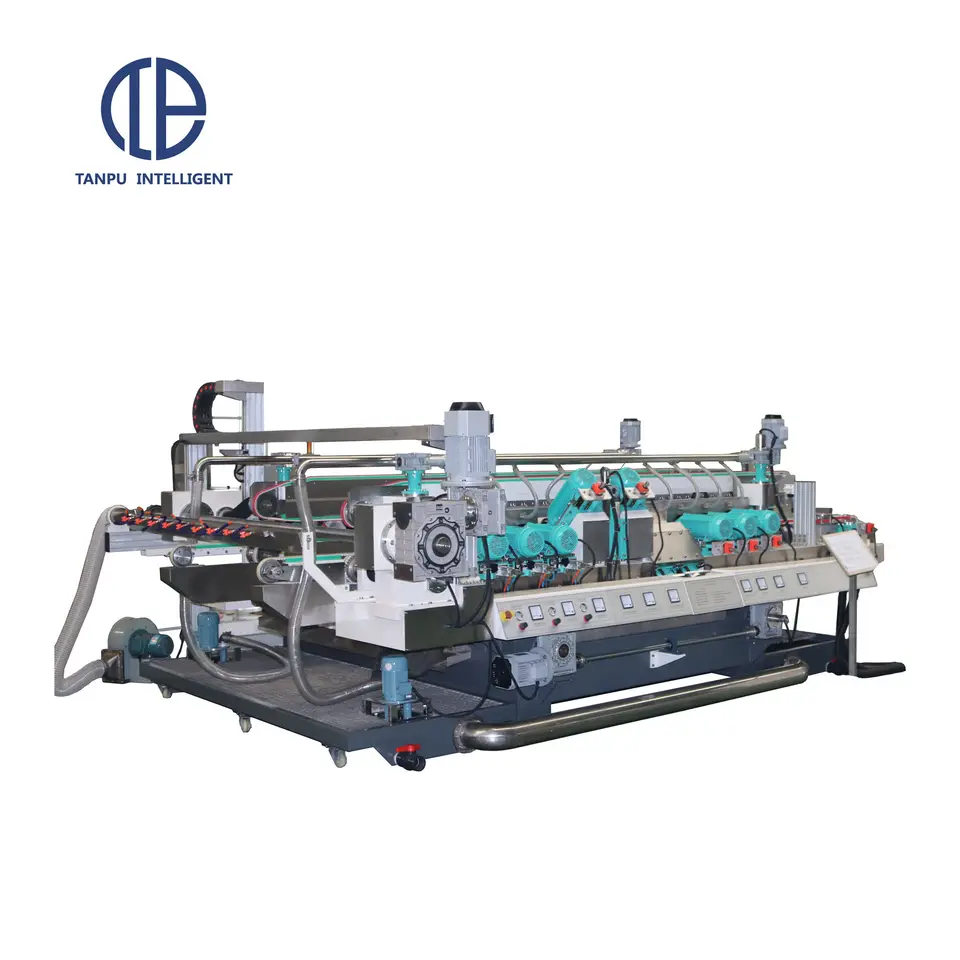 R-Angle double edging production linef TP4/6 Spindles(For processing ITO Conductive glass & other electronic display glass)