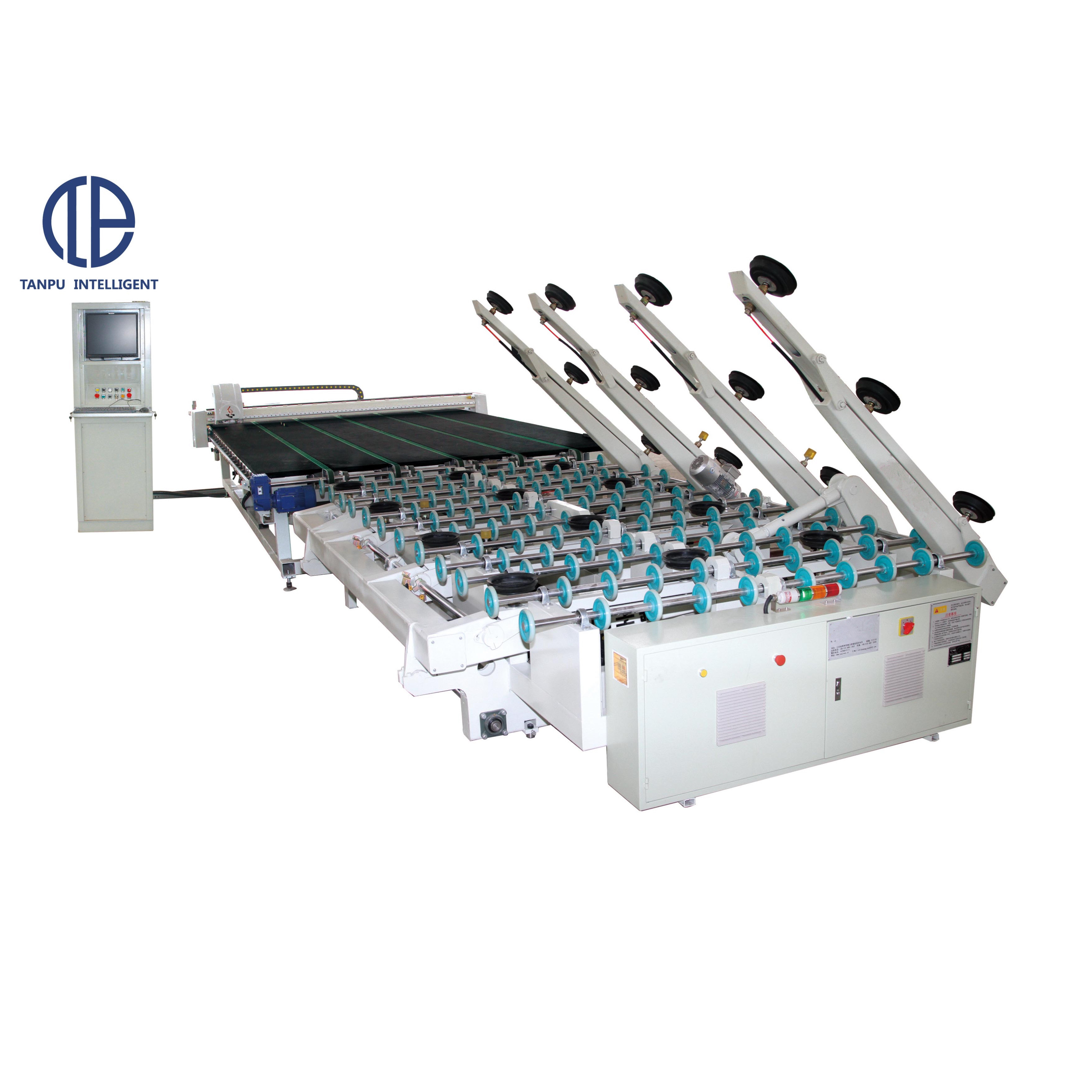 TPL Commercial high efficiency one piece automatic cnc glass cutting machine with loading glass cutting